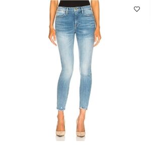 Frame Jeans Le High Skinny Ankle Fray